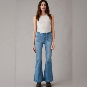 American Eagle Outfitters Light Blue Flare Jeans